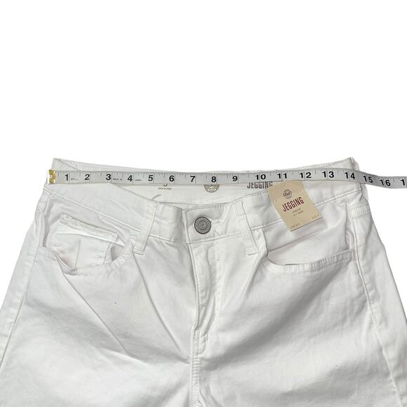 New So White Low Rise Stretch Jeggings Size 9 - Picture 4 of 9